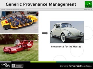 Generic Provenance Management Provenance for the Masses 