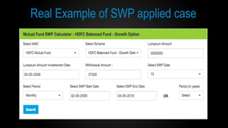 Presentation on SWP in Mutual Funds | PPTX