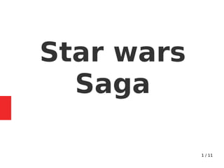 1 / 11
Star wars
Saga
 