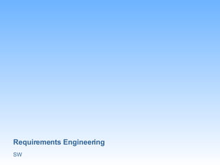 Requirements Engineering SW 