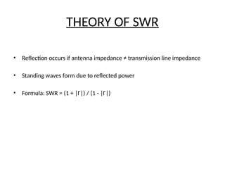 Understanding and Minimizing Standing Wave Ratio (SWR) in Antenna ...