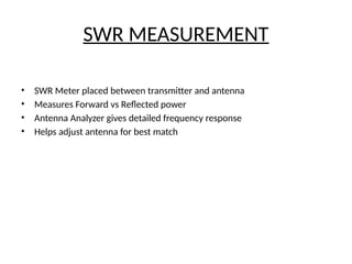 Understanding and Minimizing Standing Wave Ratio (SWR) in Antenna ...