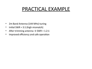 Swr Example Understanding and Minimizing Standing Wave Ratio (SWR) in Antenna ...