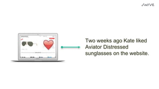 Two weeks ago Kate liked
Aviator Distressed
sunglasses on the website.
 