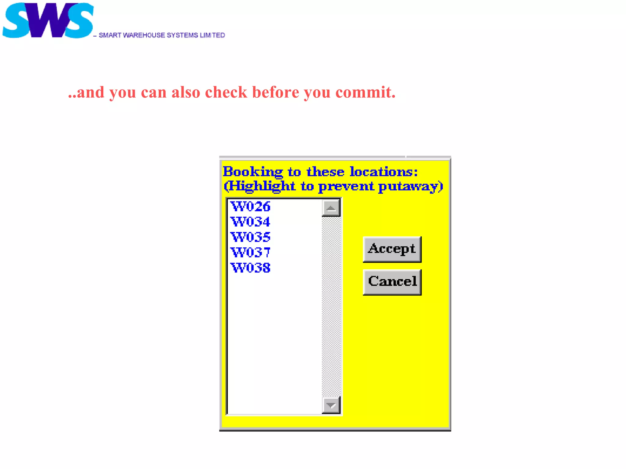 ..and you can also check before you commit. 