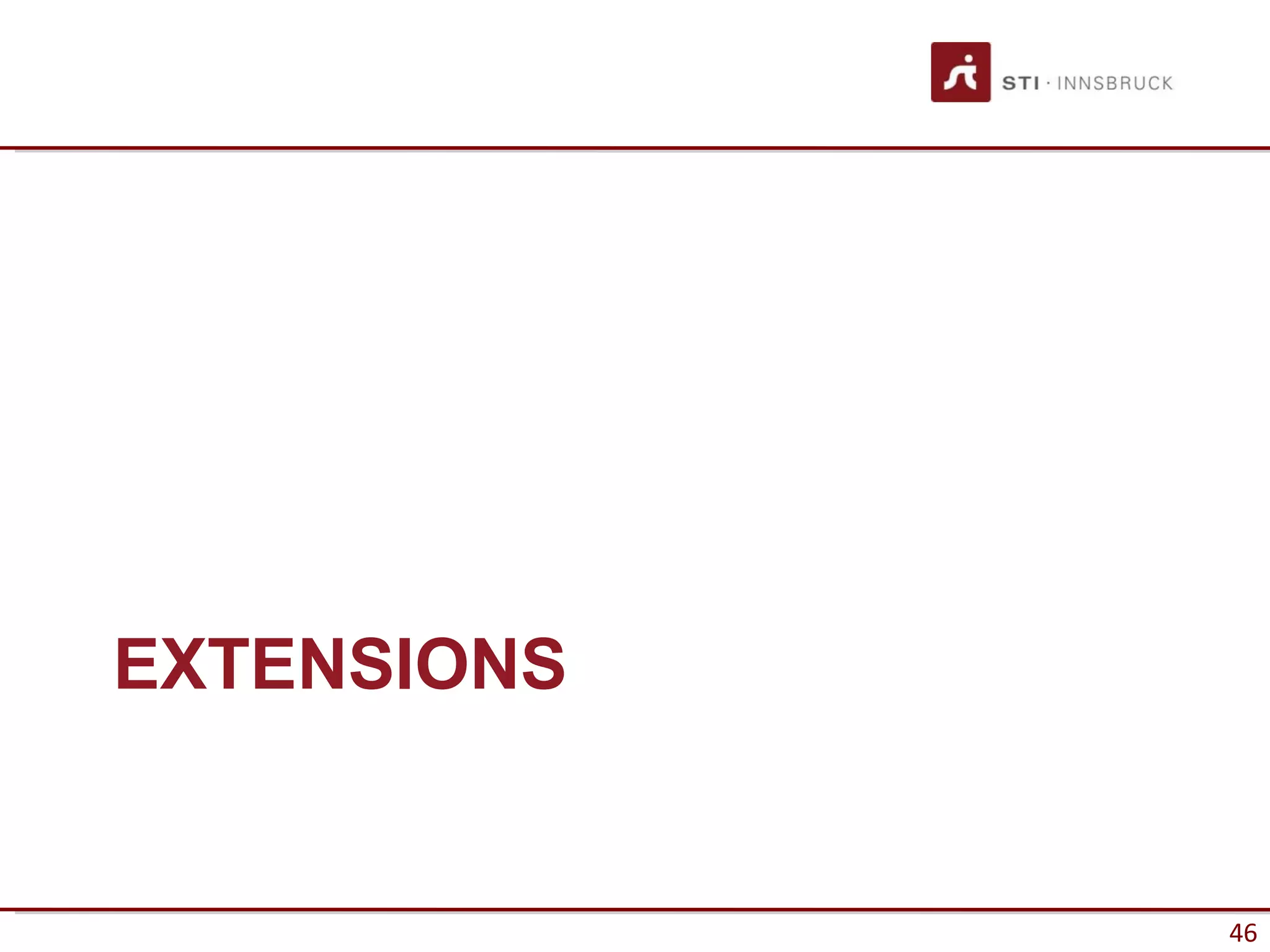 EXTENSIONS


             46
 