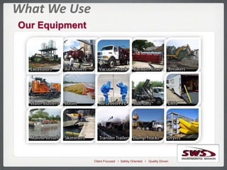 Client Focused • Safety Oriented • Quality Driven
What We Use
Our Equipment
 