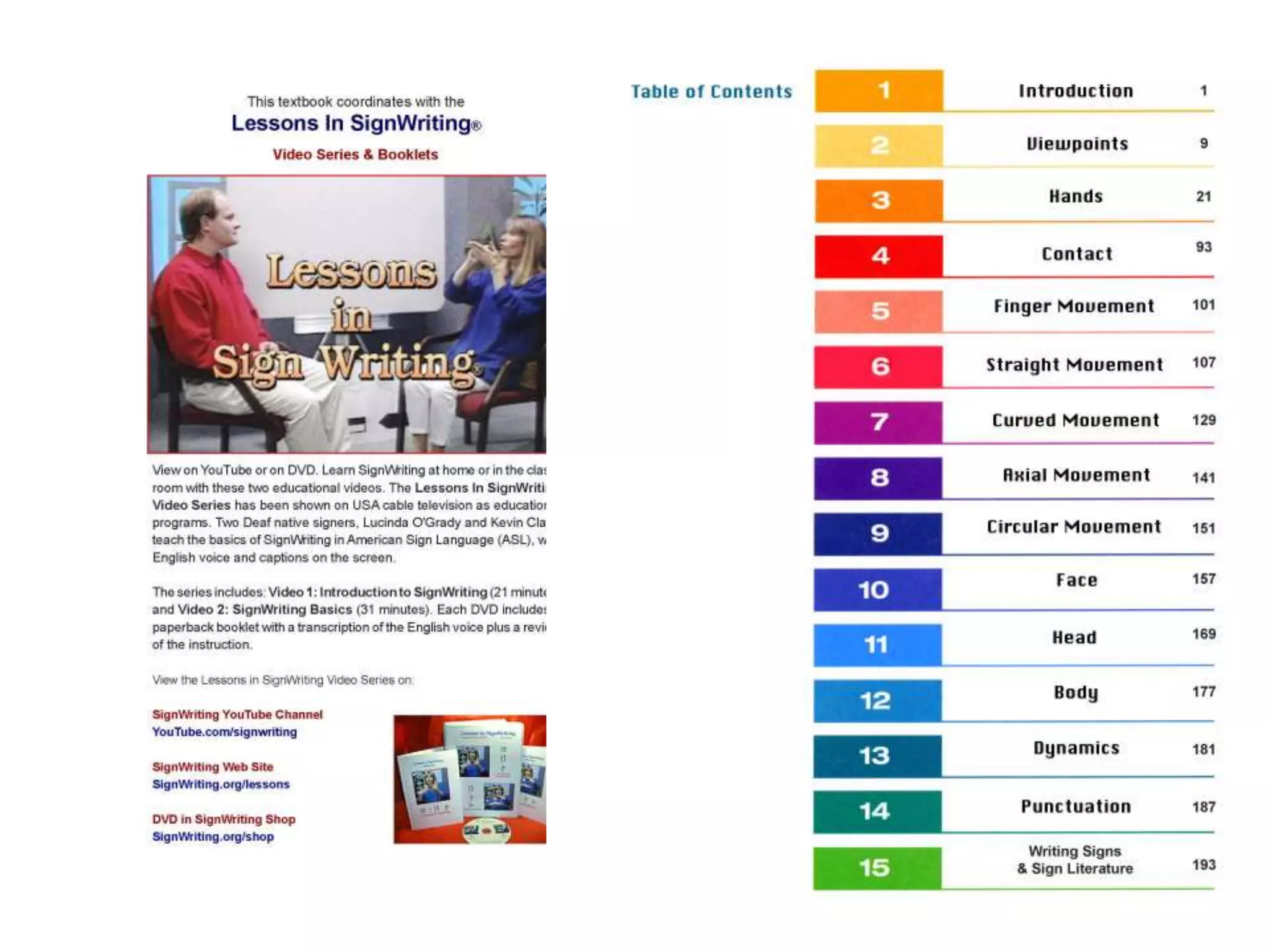 Lessons in SignWriting Textbook by Valerie Sutton