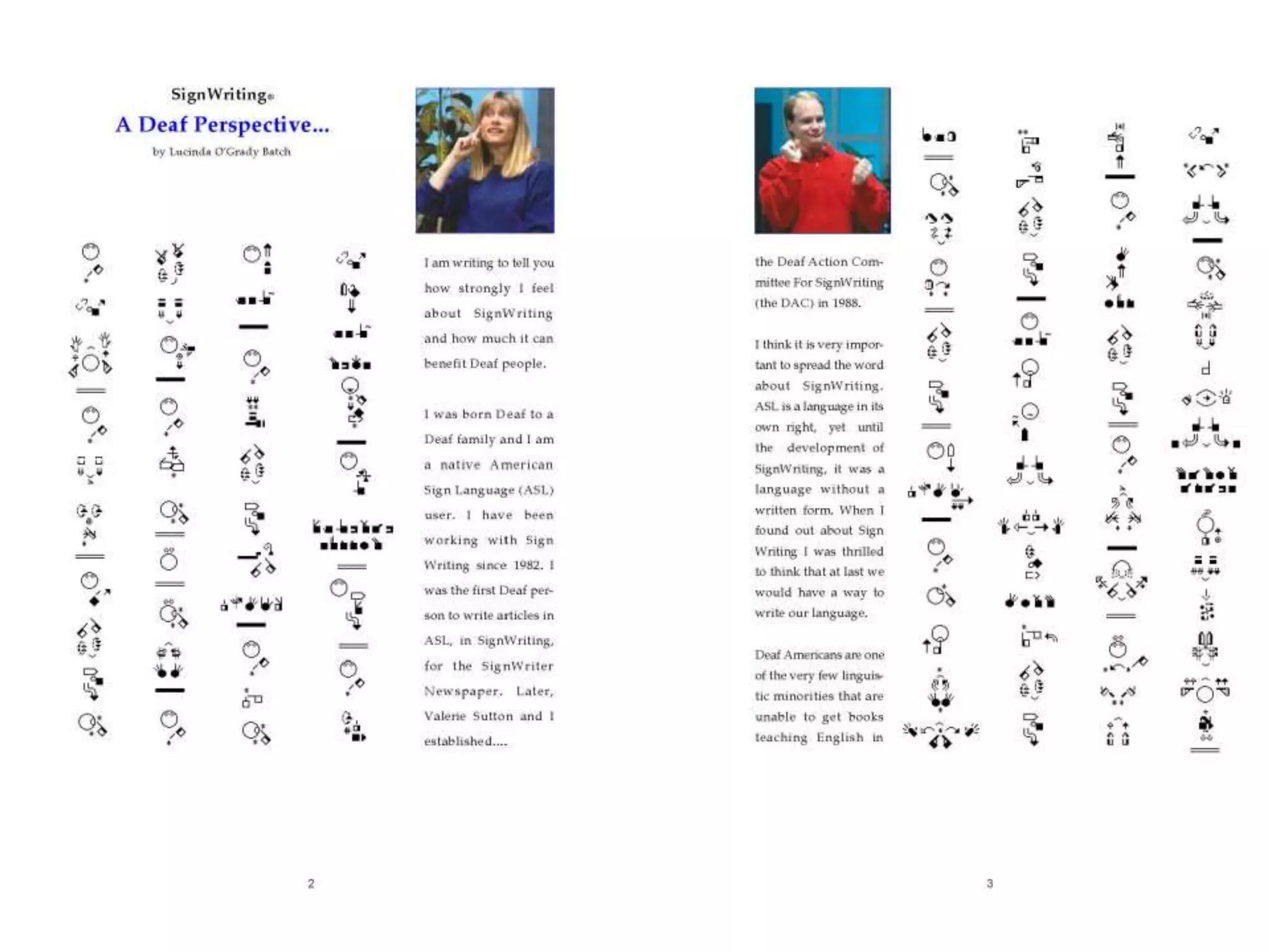 Lessons in SignWriting Textbook by Valerie Sutton