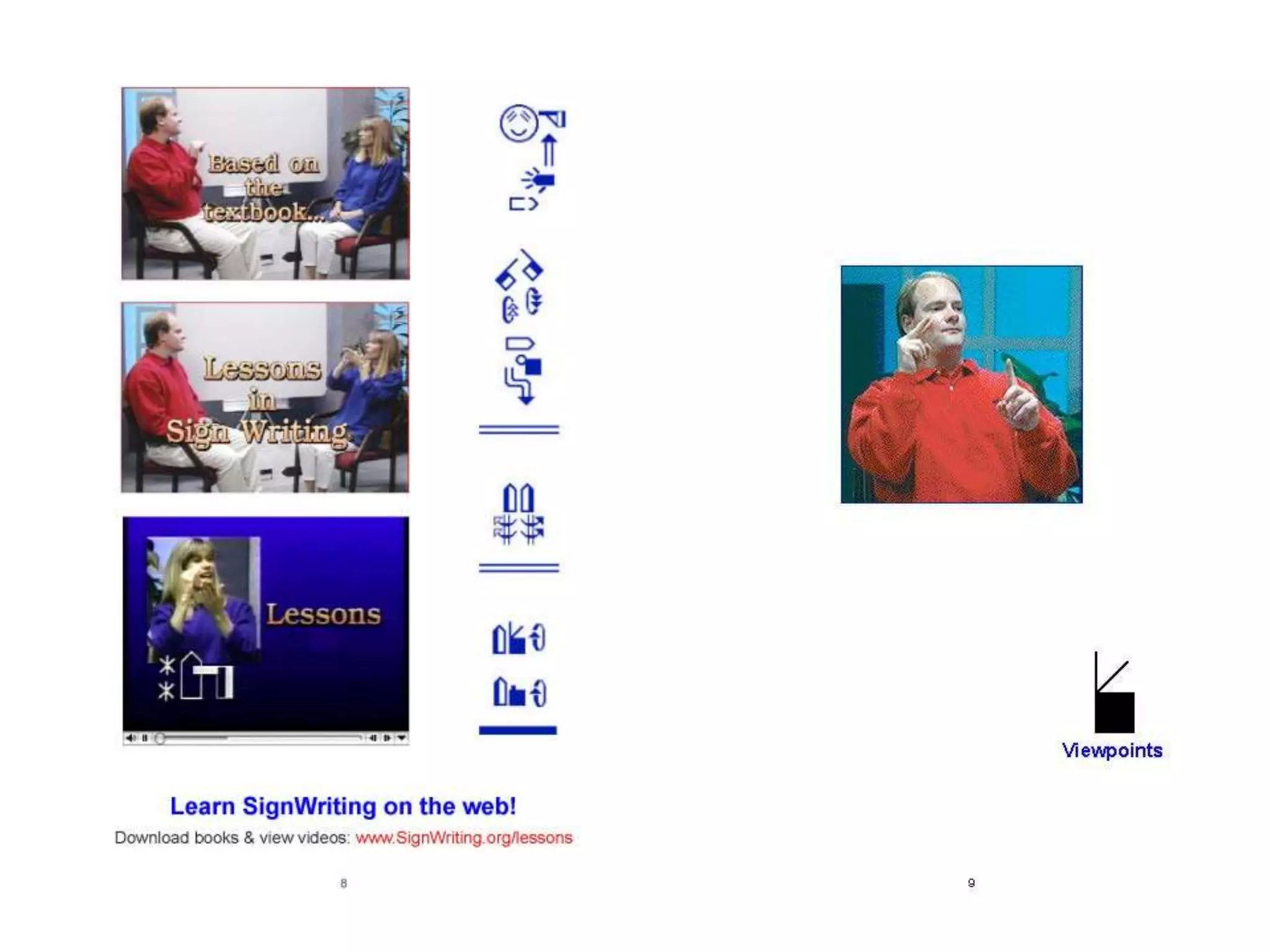 Lessons in SignWriting Textbook by Valerie Sutton