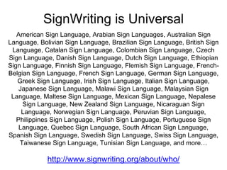 SIGNWRITING SYMPOSIUM PRESENTATION 11: SignPuddle Standard For ...