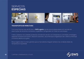 Apresentação SWS Logistics / Portugues