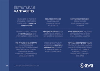 Apresentação SWS Logistics / Portugues