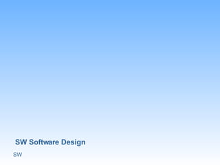 SW Software Design SW 