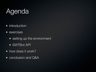 SWTBot Tutorial | KEY