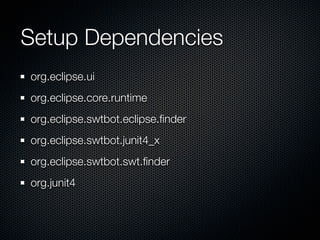 SWTBot Tutorial | KEY