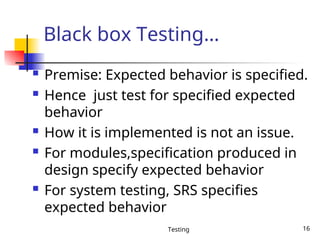 SWTesting this has impacted testing components | PPT