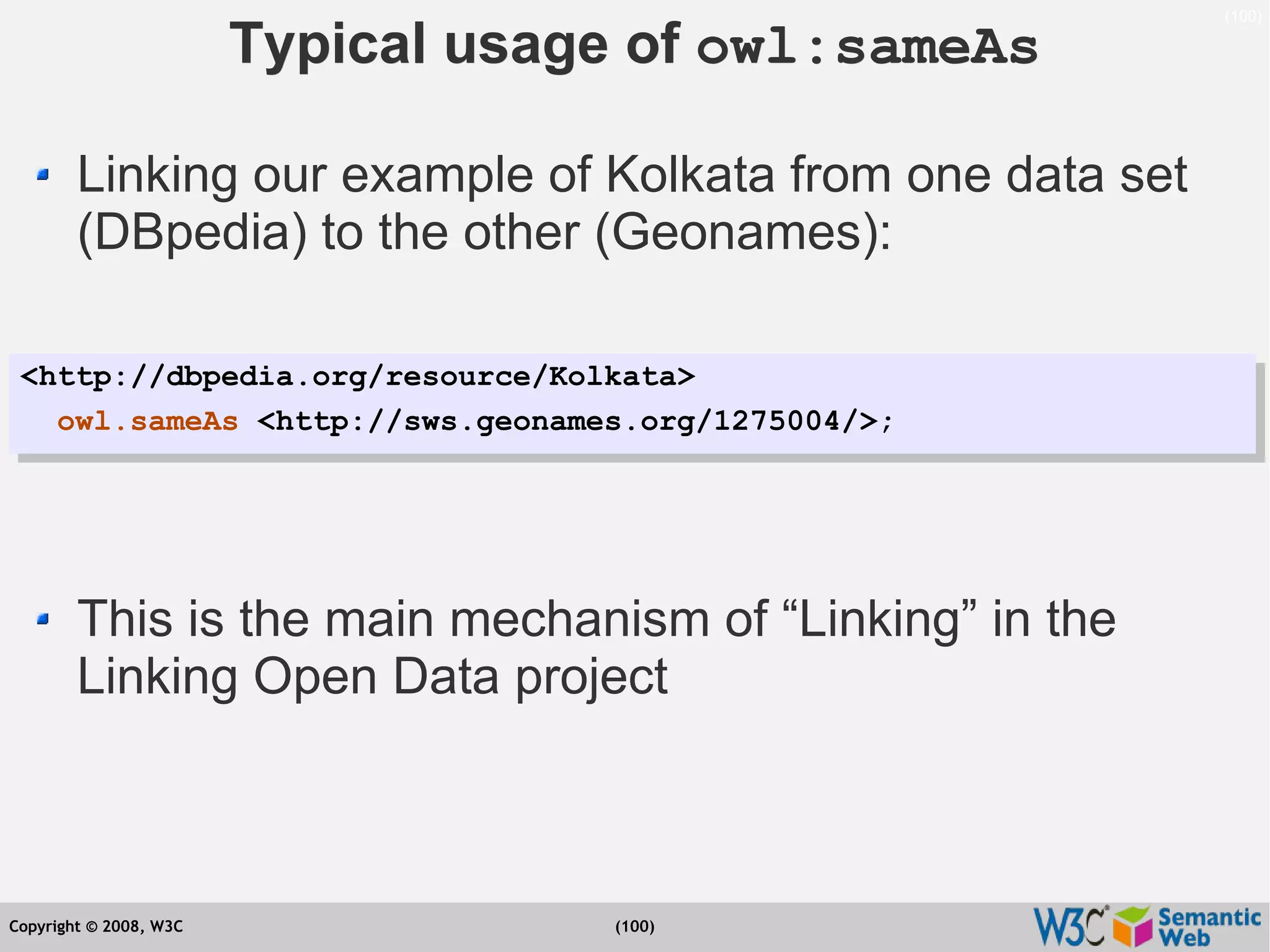Semantic Web Tutorial at ESTC2008, Vienna, on September 24, 2008