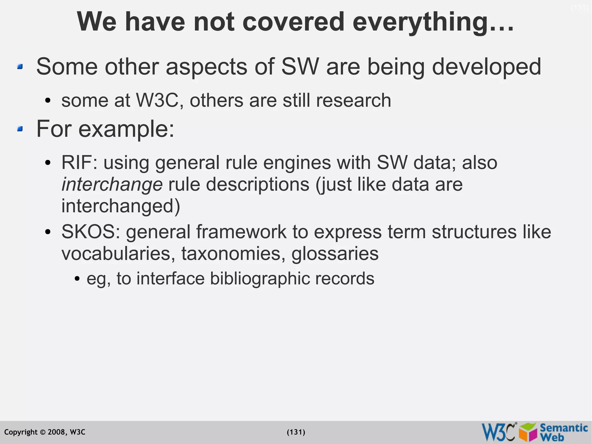 Semantic Web Tutorial at ESTC2008, Vienna, on September 24, 2008