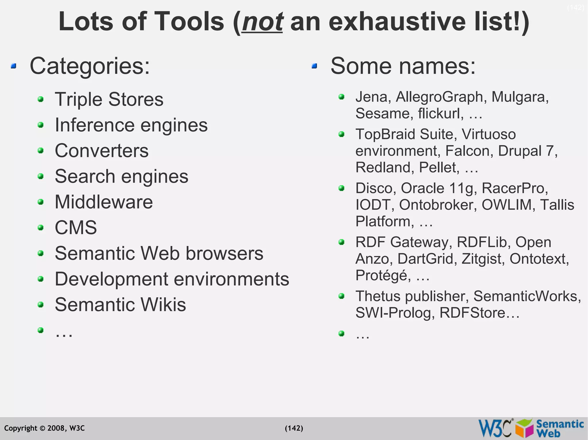 Semantic Web Tutorial at ESTC2008, Vienna, on September 24, 2008