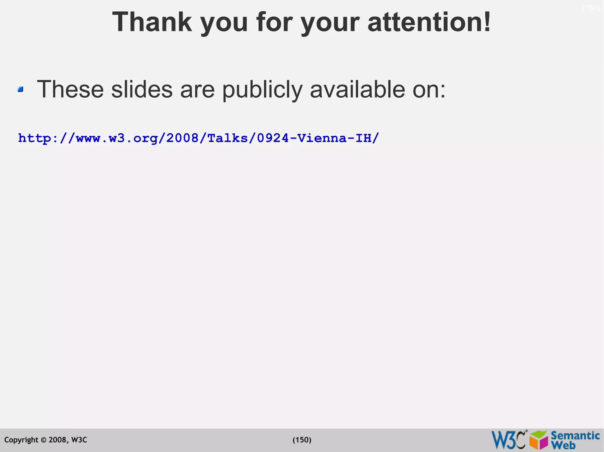 Semantic Web Tutorial at ESTC2008, Vienna, on September 24, 2008