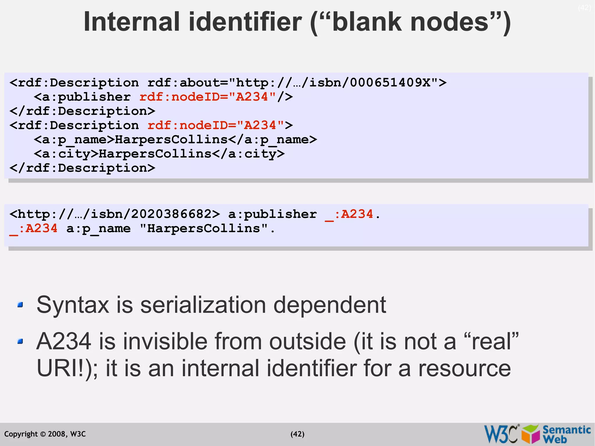 Semantic Web Tutorial at ESTC2008, Vienna, on September 24, 2008