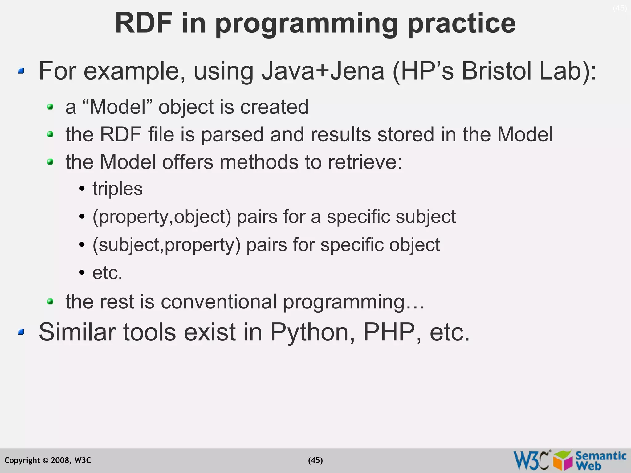 Semantic Web Tutorial at ESTC2008, Vienna, on September 24, 2008