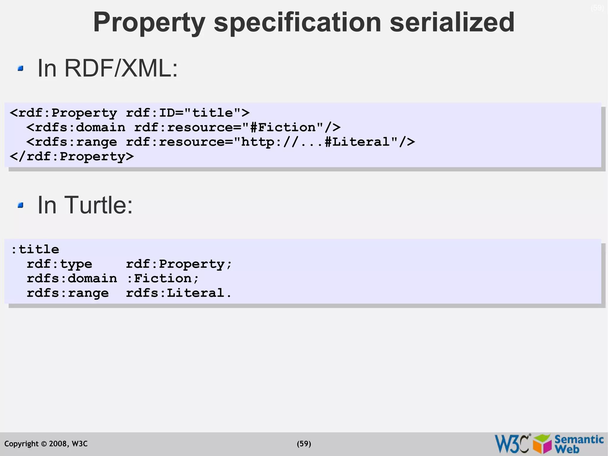 Semantic Web Tutorial at ESTC2008, Vienna, on September 24, 2008