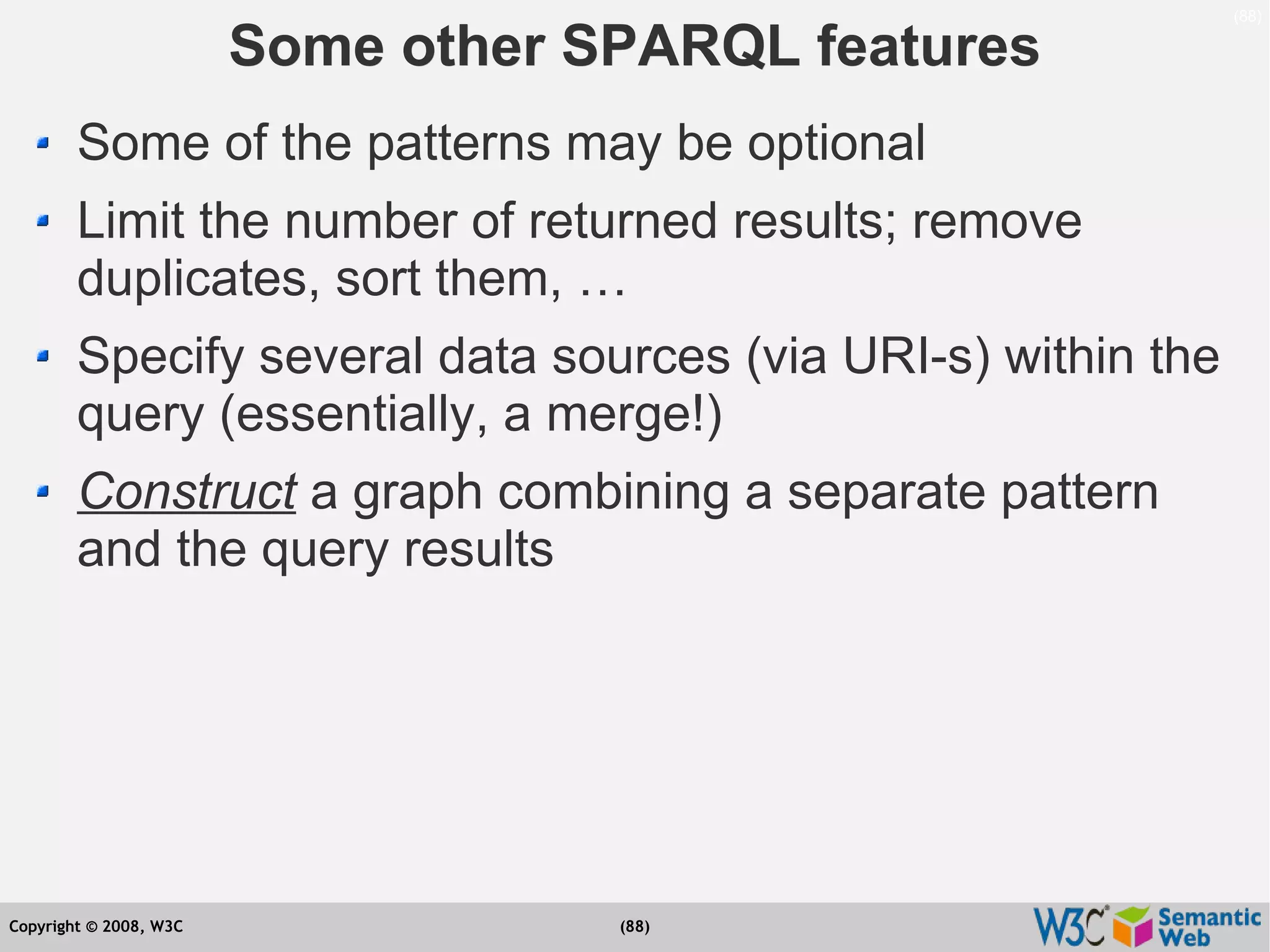 Semantic Web Tutorial at ESTC2008, Vienna, on September 24, 2008