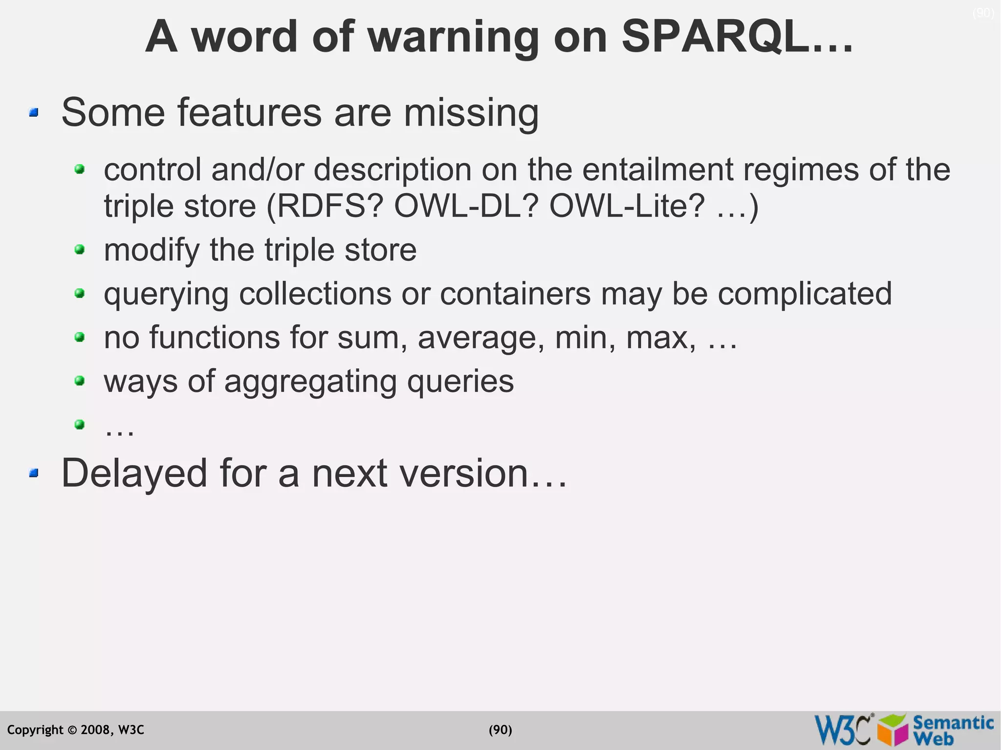 Semantic Web Tutorial at ESTC2008, Vienna, on September 24, 2008