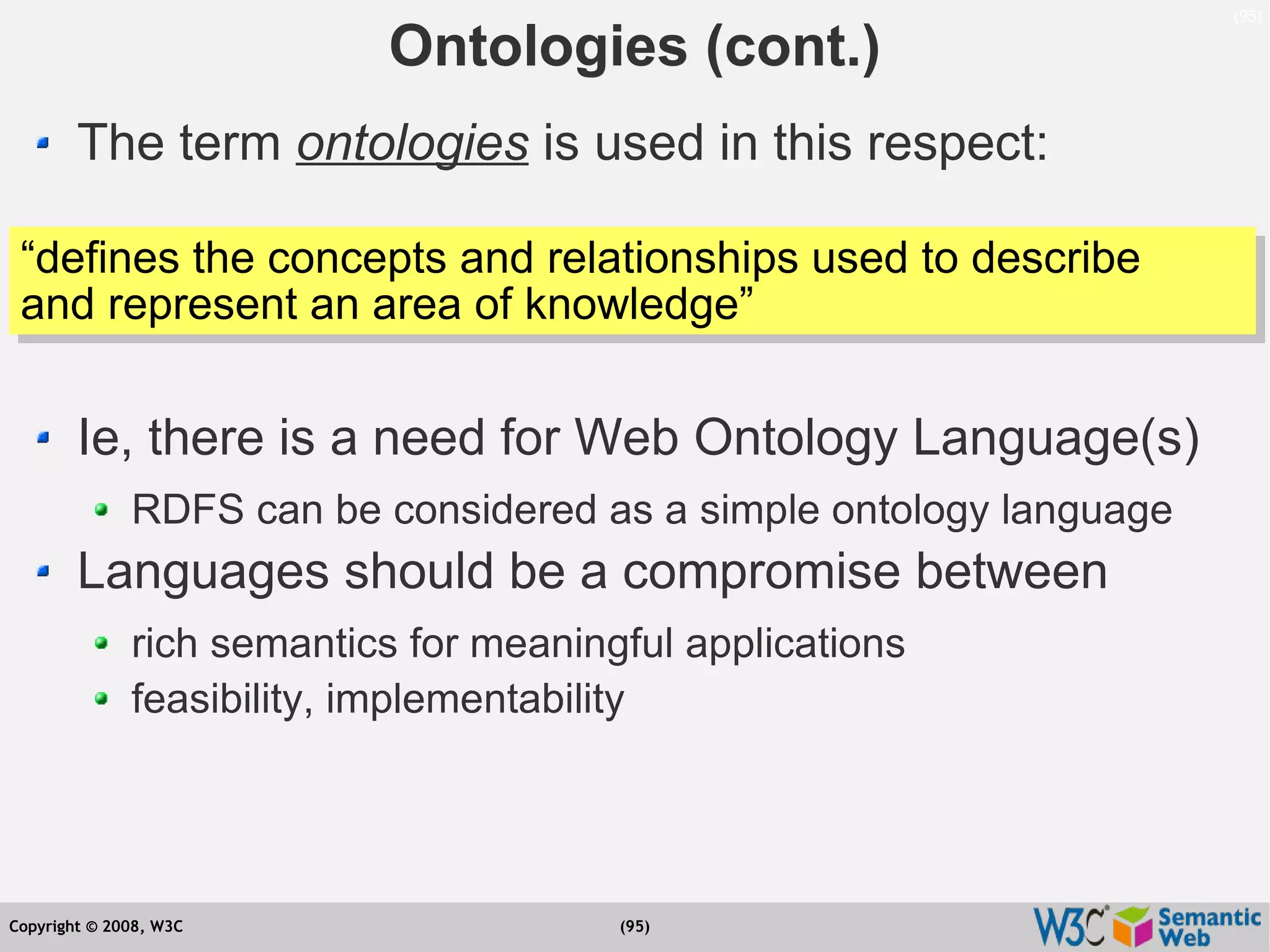 Semantic Web Tutorial at ESTC2008, Vienna, on September 24, 2008