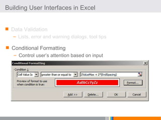 Sww 2008 Automating Your Designs Excel, Vba And Beyond | PPT