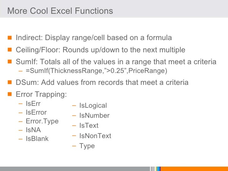 Sww 2008 Automating Your Designs Excel Vba And Beyond