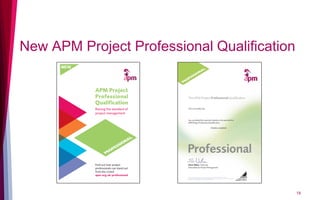 New APM Project Professional Qualification
18
 