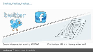 By being ubiquitous yet

SO HOW CAN AN    unobtrusive.



ALGORITHM HELP
ME?
 