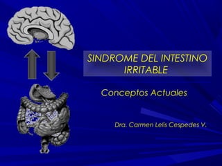 SINDROME DEL INTESTINO
IRRITABLE
Conceptos Actuales

Dra. Carmen Lelis Cespedes V.

 