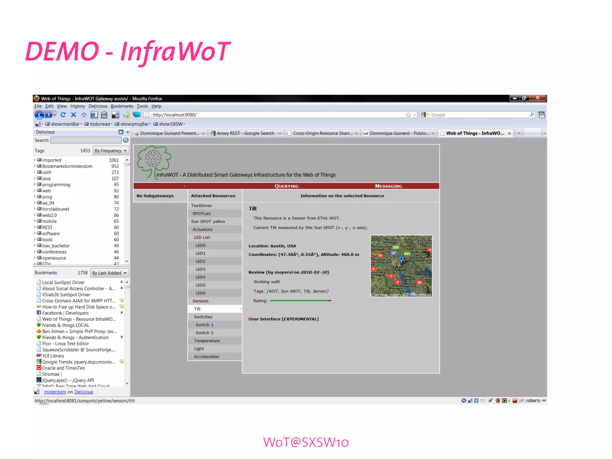 DEMO - InfraWoT




                  WoT@SXSW10
 
