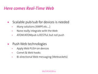 Web of Things - Connecting People and Objects on the Web Slide 33