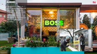 AirBNB
AirBnb était présent du 11
au 15 mars à l’occasion de
l’ouverture de la partie
Musique du festival. Snoop
Dogg, Capital Cities ou
encore Allen Stone ont pu
dévoiler leurs appartement
pop-up réalisés pour l’
occasion.
 