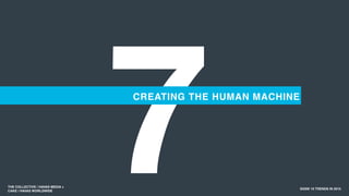 7 SXSW 10 TRENDS IN 2015
CREATING THE HUMAN MACHINE
THE COLLECTIVE / HAVAS MEDIA +
CAKE / HAVAS WORLDWIDE
 