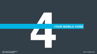 4 SXSW 10 TRENDS IN 2015
YOUR MOBILE HOME
THE COLLECTIVE / HAVAS MEDIA +
CAKE / HAVAS WORLDWIDE
 