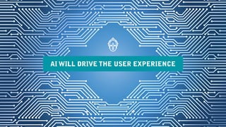 AI WILL DRIVE THE USER EXPERIENCE
+ +
 