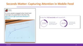 Seconds Matter: Capturing Attention in Mobile Feed
3/24/2017 25
 