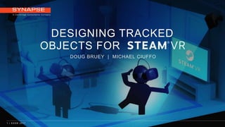 1 | S X S W 2 0 1 7
DESIGNING TRACKED
DOUG BRUEY | MICHAEL CIUFFO
OBJECTS FOR
 