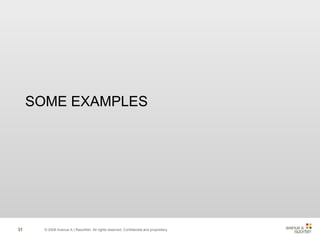 © 2008 Avenue A | Razorfish. All rights reserved. Confidential and proprietary. SOME EXAMPLES 