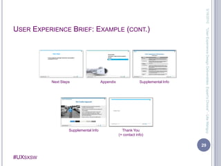 UX Design Deliverables: Expert's Choice Slide 29