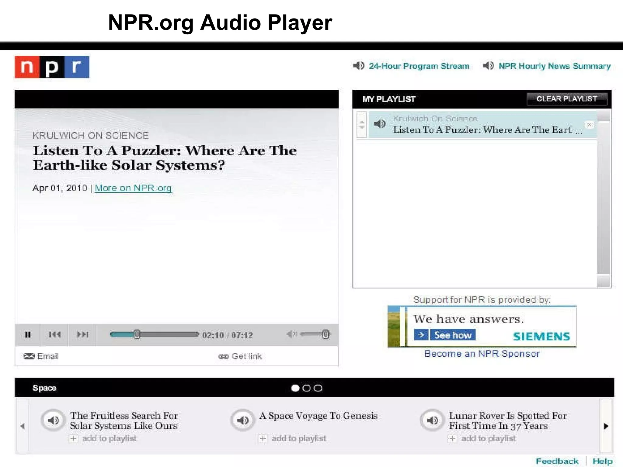 NPR.org Audio Player 