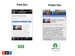Paid Dev Public Dev $$$ 