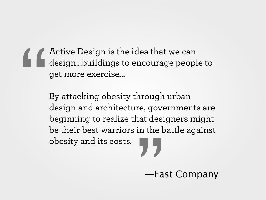 What Is Active Design – The 10 principles of Active Design – RCBE