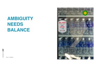 Presentationfrom
26.04.16 SXSW2016 6
AMBIGUITY
NEEDS
BALANCE
 